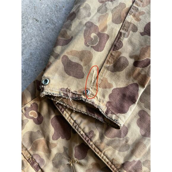 Vintage 1960s Black Sheep Brand Tan Camo Hooded Hunting Jacket Size Large/XL - Picture 9 of 12